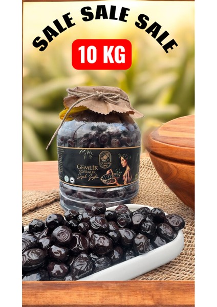 10 kg Gemlik Süper Siyah Zeytin Organik Sertifikalı Katkısız/koruyucusuz fiyatları