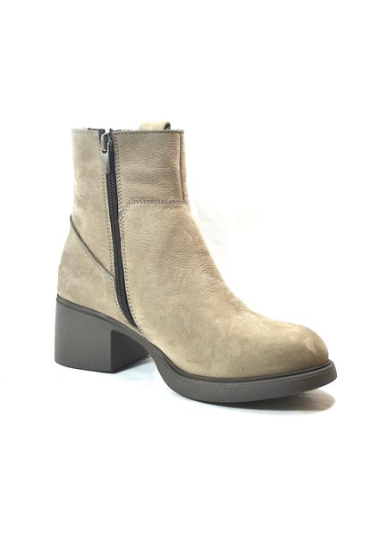 2701 Hakiki Deri Nubuk Kalın Topuklu Klasik Kadın Bot modelleri