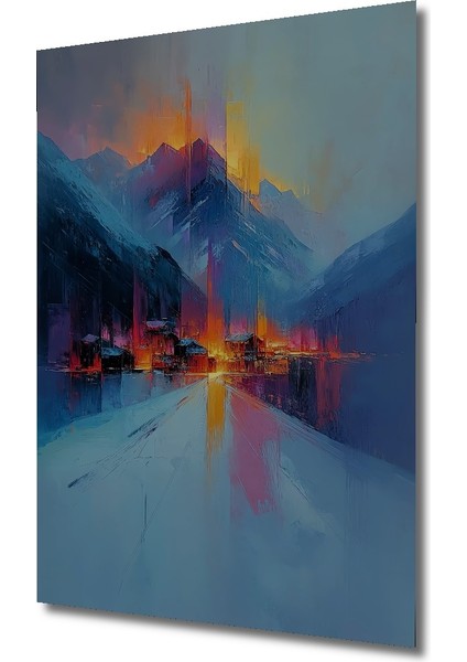 Dağ Manzarası Dekoratif Ahşap Mdf Ev/işyeri Duvar Tablo Dikdörtgen Ev/işyeri Duvar Tablo fiyatları