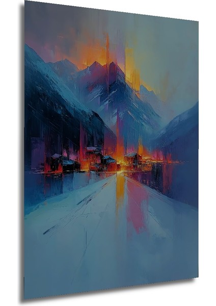 Dağ Manzarası Dekoratif Ahşap Mdf Ev/işyeri Duvar Tablo Dikdörtgen Ev/işyeri Duvar Tablo modelleri