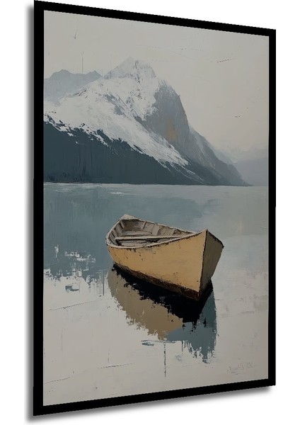 Çerçeve Görünümlü Dağların Sessizliği Dekoratif Ahşap Mdf Ev Duvar Tablo Dikdörtgen Ev Duvar Tablo modelleri