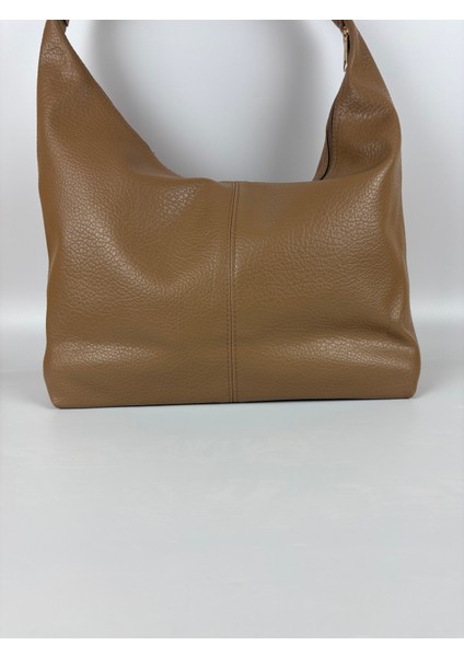 Kadın Suni Deri Taba Kapitone Dokulu Maxi Boy Omuz Çantası indirimleri