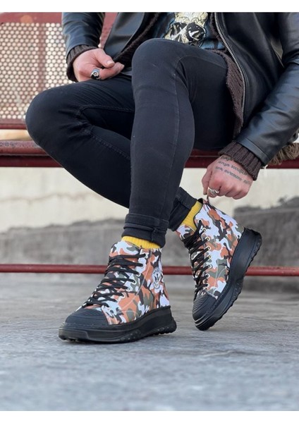 Koyu Askeri Erkek Yarım Bilek Casual Ayakkabı modelleri