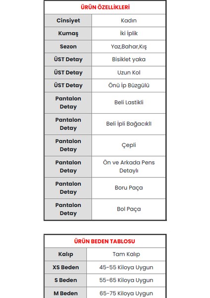 Uzun Kollu Önü Ip Büzgülü Crop ve Pantolon Ikili Takım indirimleri