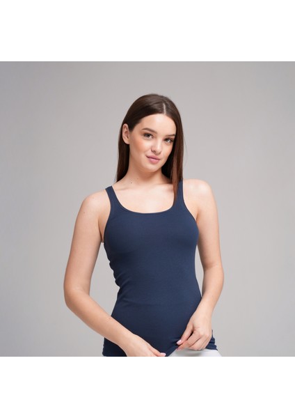 Classic Cotton U-Neck Ribbed Tank