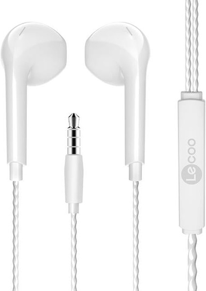 Lecoo Eh104w 3.5 Mm Jacklı Kablolu Kulak İçi Mikrofonlu Kulaklık Beyaz fiyatları