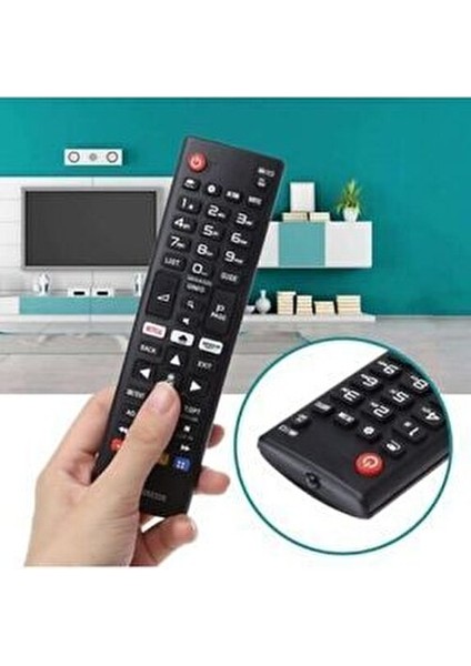 Smart TV Netflix Tuşlu Uzaktan Kumanda LED Televizyonlar İçin Uyumlu ve Kullanışlı