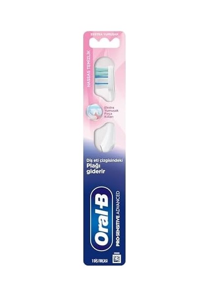 Oral-B Pro-Sensitive Advanced Hassas Temizlik Diş Fırçası, Ekstra Yumuşak