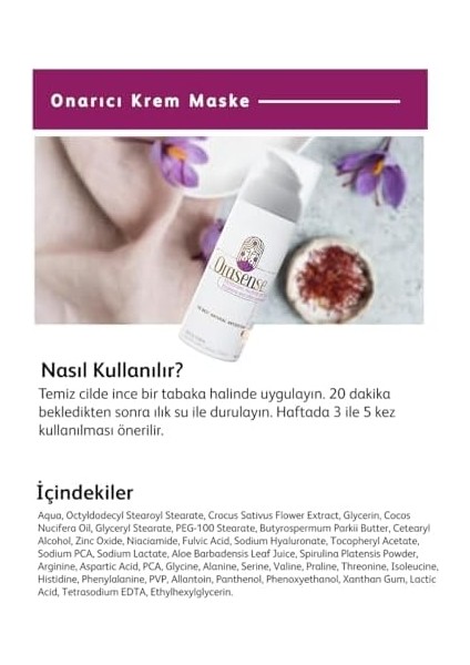 Orasense Ultimate Repair Cream Mask Yüzde 5 Saffron 50 ml Krem fiyatları