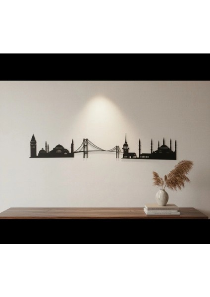 Istanbul Silüet Istanbul Manzara Süs Dekor