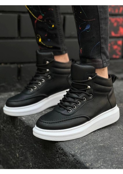 KB-0994 Siyah Cilt Yüksek Taban Erkek Bilek Bot fiyatları