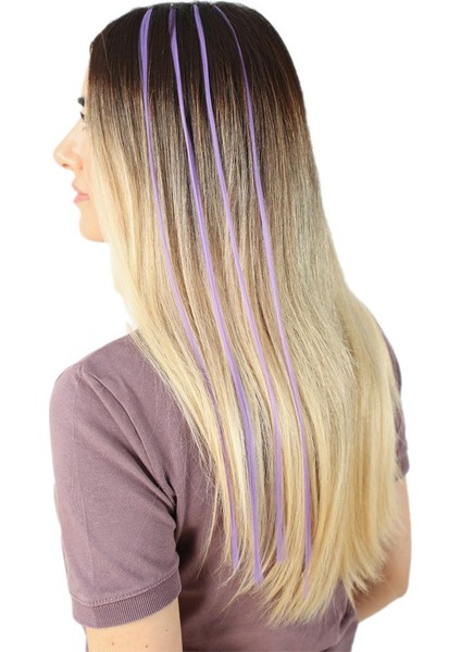 Fiber Sentetik Boncuk Kaynaklık Renkli Saç / Lila / 100 Adet fiyatları