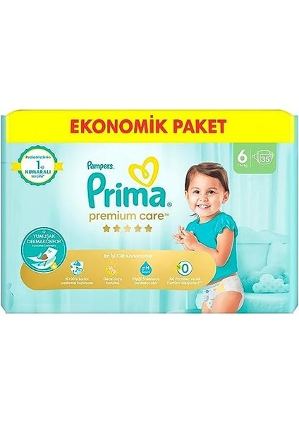 Prima Bebek Bezi Premium Care 6 Numara 35 Adet