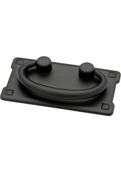 Brass Yatay Kefalet Dolabı Çekme, Siyah, 3 Inç Merkezden Merkeze Çekmece Kolu, 5 Paket, P62076-FB-C1