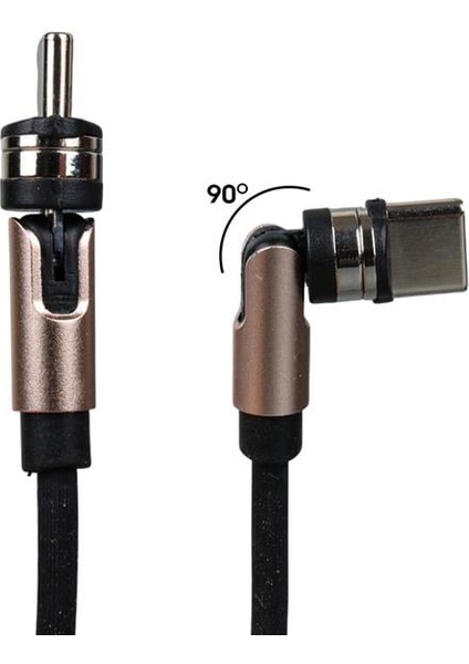 Pm-25906 Siyah 3in1 (type C- Lightning- Micro Usb) Manyetik Uç Taşınabilir Şarj Kablosu fiyatları