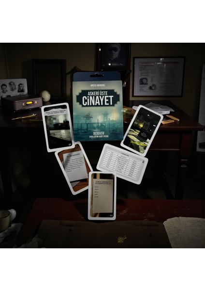 Kartlı Cinayet Çözme Oyunu Askeri Üste Cinayet Dosyası