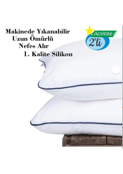 MORESUN 2 Adet Nano Jel Yastık Horlatmayan, 1200 gr