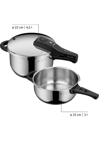 Perfect Düdüklü Tencere Seti 4,5 lt + 3 lt