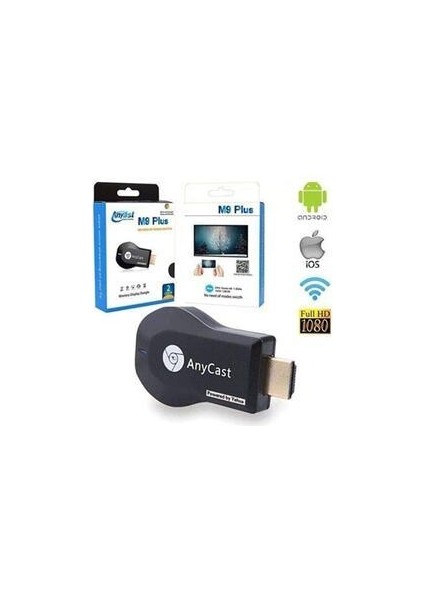 M9 Plus HDMI Kablosuz Görüntü Aktarıcı 1,7 m Uzunlukta Dayanıklı Beyaz Kablo fırsatları