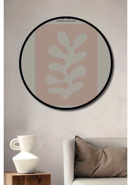 Çerçeve Görünümlü Matisse Dekoratif Ahşap Mdf Ev/işyeri Duvar Tablo Yuvarlak Ev/işyeri Duvar Tablo