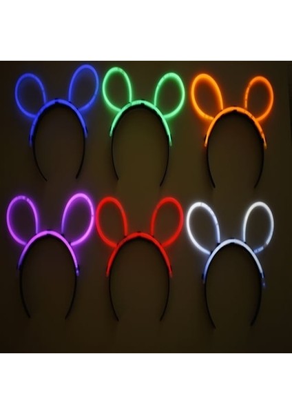 Glow Taç Fosforlu Taç Karışık Renk 12 Adet fırsatları