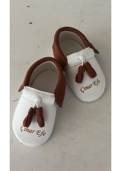Bebeğinize Özel Kahve Püskül Bebek Ayakkabı