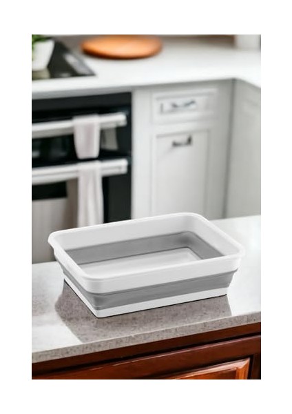 Katlanabilir Dikdörtgen Bulaşık Sepeti, 4 Litre Çok Amaçlı Katlanabilir Dikdörtgen Sepet, Katlanır Bulaşık ve Çamaşır Sepeti 20CM*27CM*8CM fiyatları
