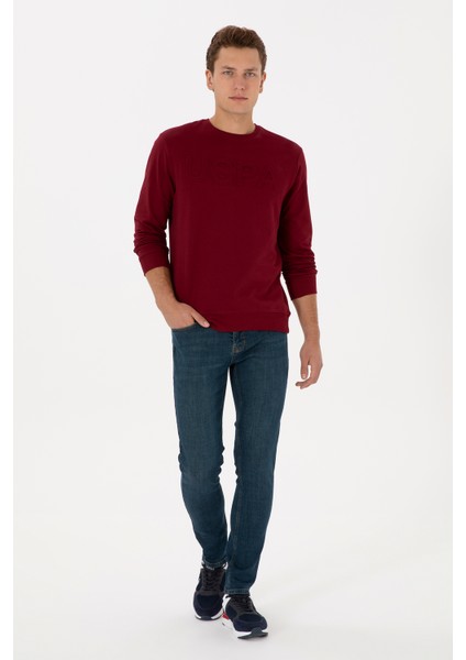 Erkek Bordo Sweatshirt 50307793-VR014 fırsatları