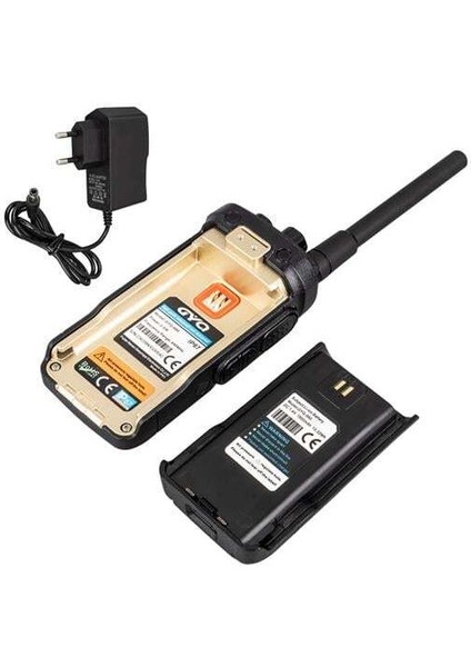 GyQ Q990 8 Ana Kanal Toplam 16 Kanal Siyah Pmr El Telsizi Tekli 15km Menzil Tekli indirimleri