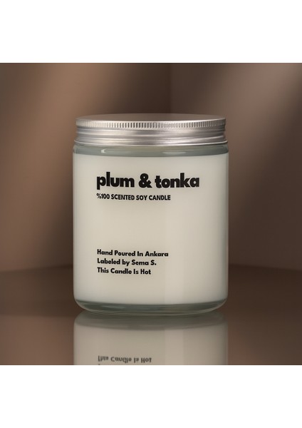 : Plum & Tonka : Cam Kavanozda Kokulu %100 Soya Mum (Erik, Tonka, Karamel, Sandal) fiyatları