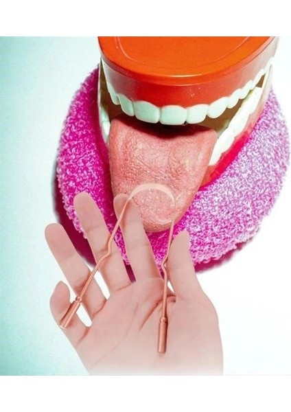 Buffer® Bakır Oil Pulling Yağ Çekme Dil Plak Temizleme Aleti Dil Fırçası Sıyırıcı Dil Kaşığı fırsatları