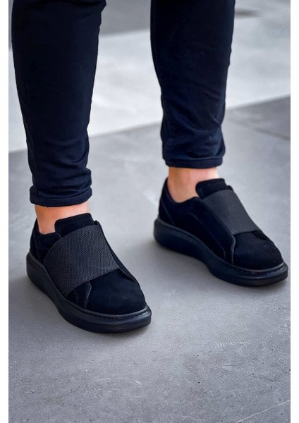 KB-040 Kuback Siyah Süet Siyah Taban Lastikli Günlük Erkek Ayakkabı modelleri