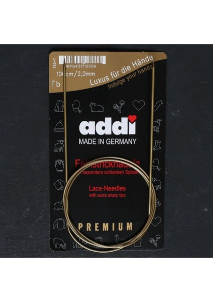 Addi 2mm 100CM Klasik Misinalı Dantel Şişi 755-7