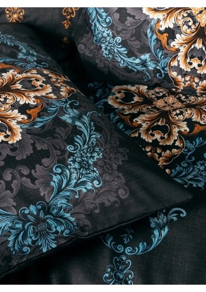 Palace Saten Çift Kişilik Nev Takımı Dorhan Siyah modelleri