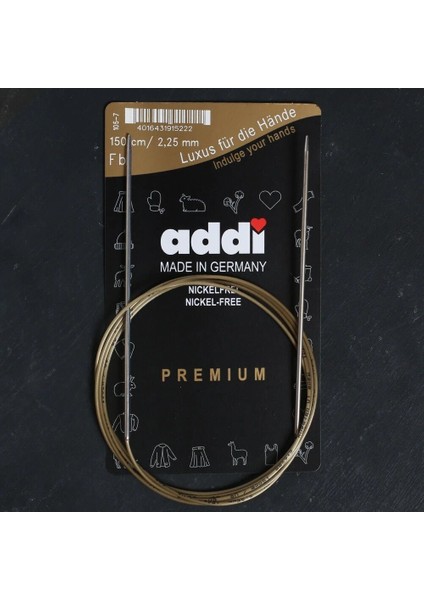 Addi 2,25MM 150CM Klasik Misinalı Şiş- 105-7