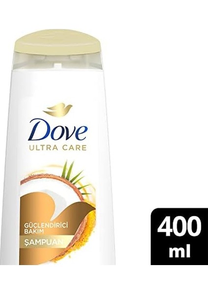 Dove Ultra Care Saç Bakım Şampuanı Güçlendirici Bakım Hindistan Cevizi Yağı 400 ml fiyatları