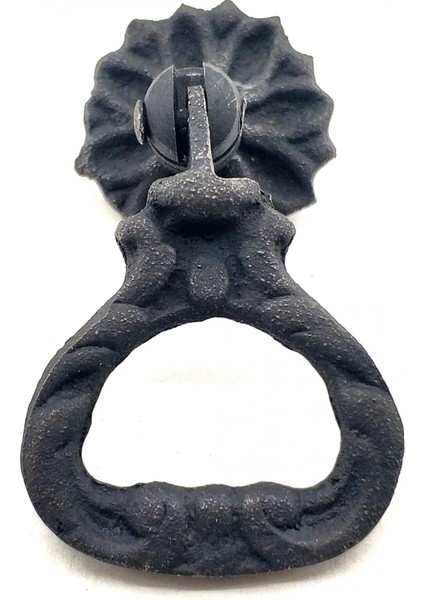 Antika Tarz Dekoratif Pirinç Kalp Sarkaç Mobilya Kulbu - 25 Mm, Oksit