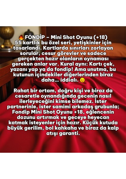 Fondip Mini Shot Oyunu +18 modelleri