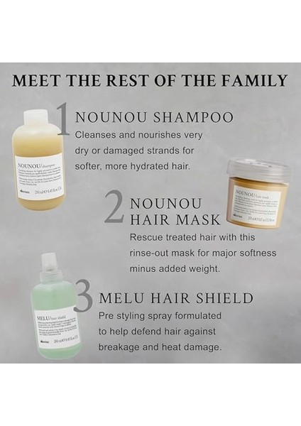 Davines Nounou Besleyici ve Koruyucu Bakım Şampuanı 250ML modelleri
