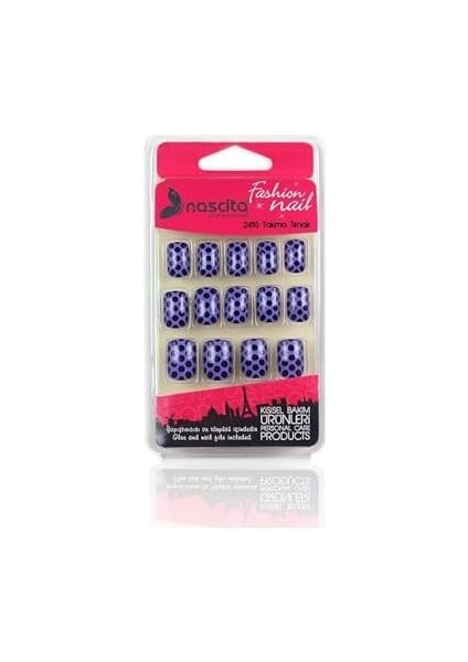 Nascita Takma Tırnak Lüks Fashion, 24'lü