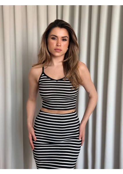 Çizgili Etek Crop Takım fiyatları