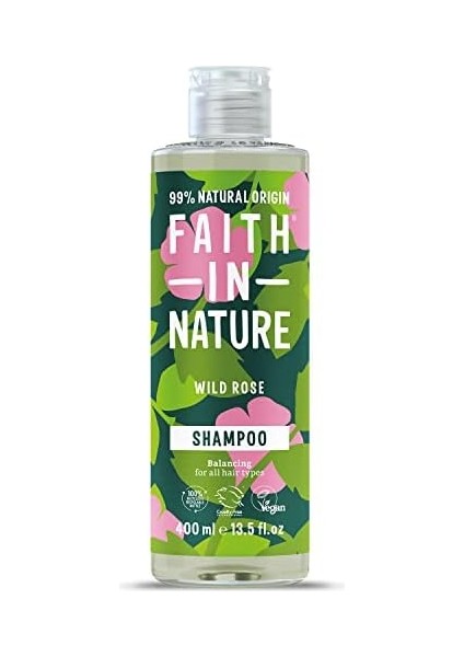 Faıth In Nature %99 Doğal Onarıcı Şampuan Normal & Kuruya Dönük Saçlar Için (Yabani Gül, 400 Ml)