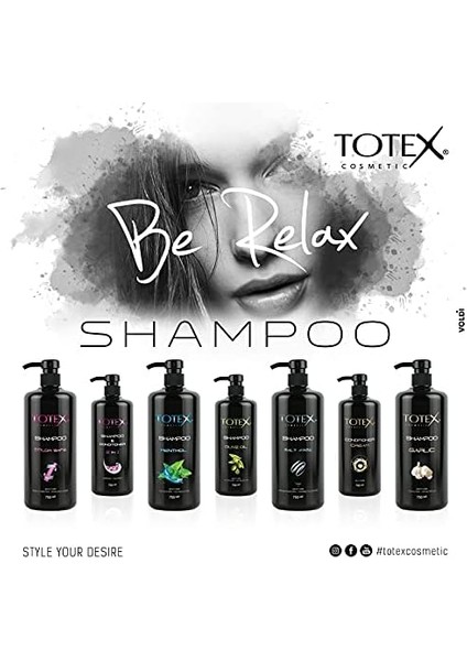 Totex Mentollü Saç Şampuanı | Parlatıcı ve Besleyici | Serin ve Ferah Mentol Kokusu | Tüm Saç Tipleri Için 750 ml