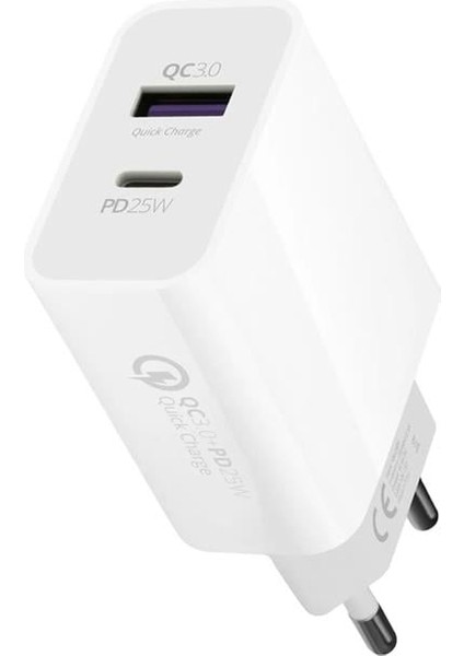 Powerway Hw25 Usb 3.0 / Type-c 25w 3.0 A Hızlı Şarj Aleti Başlığı Pd25w