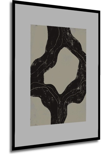 Dekoratif Ahşap Dikdörtgen Tablo Soyut Sanat Şekilleri Çerçeve Görünümlü modelleri