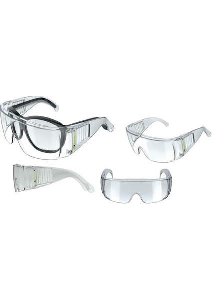 Gözlük Üstü Antifog Buğulanmaz Laboratuvar Şeffaf Iş Güvenlik Gözlüğü Ce