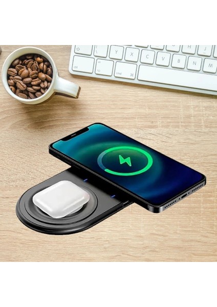 Buffer® 2si 1ARADA Kablosuz Saat,kulaklık ve Telefon Hızlı Şarj Etme Aparatı fiyatları