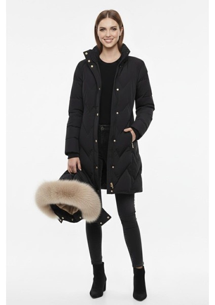 Kadın Spor Kapüşonlu Içi Peluş Mont M5308 BGL-ST04893 fırsatları