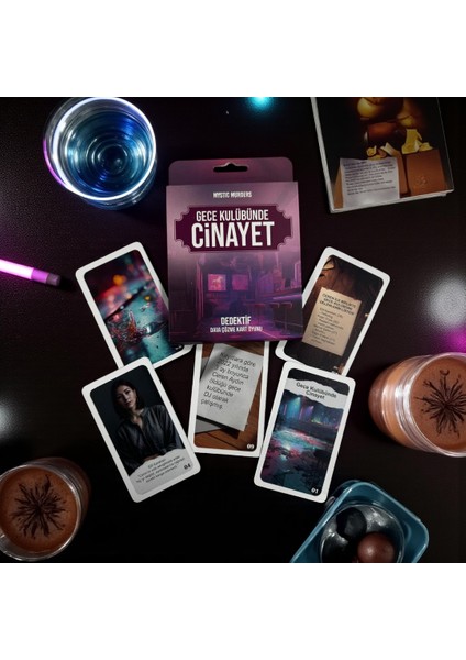Kartlı Cinayet Çözme Oyunu Gece Kulübünde Cinayet Dosyası