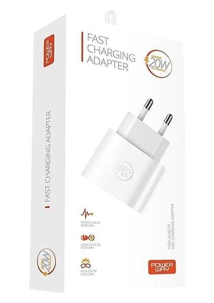 Powerway Rx20 Pd 20 Watt İphone Type-c Hızlı Şarj Başlığı fiyatları